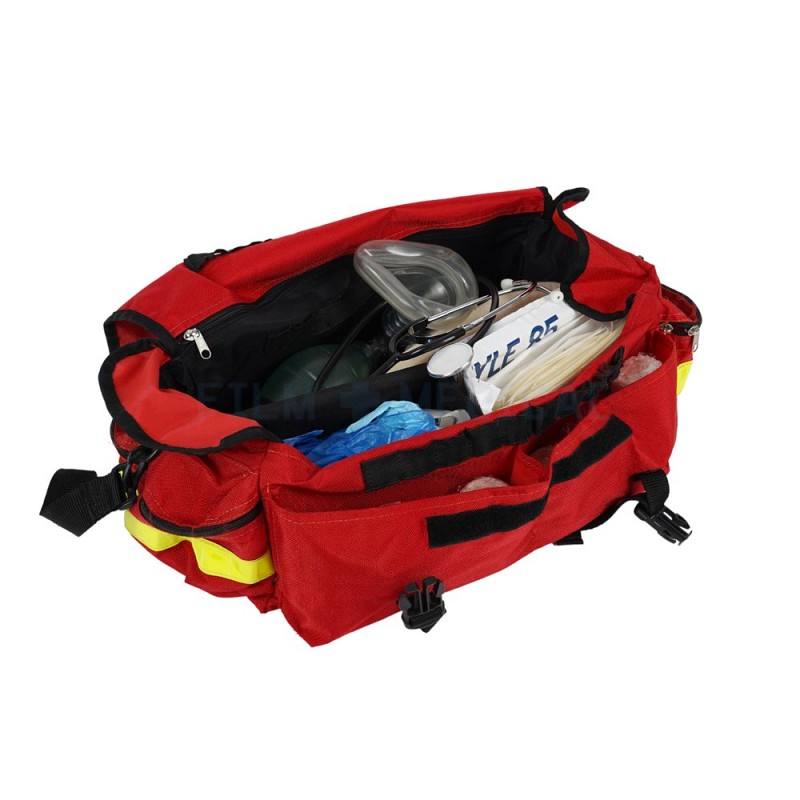 Paramedic Bag Red Nylon (EMT)